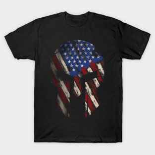 Patriotic Spartan helmet T-Shirt